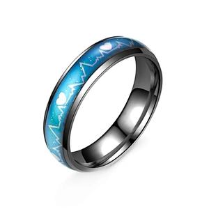 Gay Men Promise Jewellery Gold Design Black Titanium Ring Price