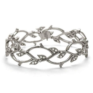 Custom leaf cz ladies bracelet fancy designs new designs