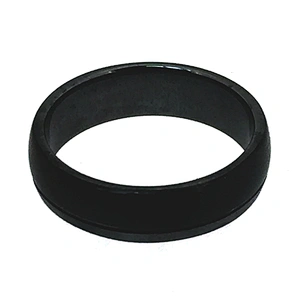 Cheap men's rotatable design stainless steel black ring