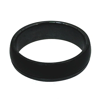 Cheap men's rotatable design stainless steel black ring