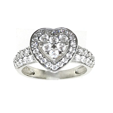925 Sterling Silver Heart Shaped Zircon Ring Designs For Girls