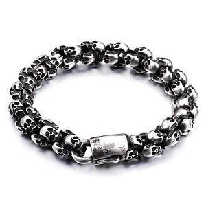 Wholesale cheap silver black european bead bracelet