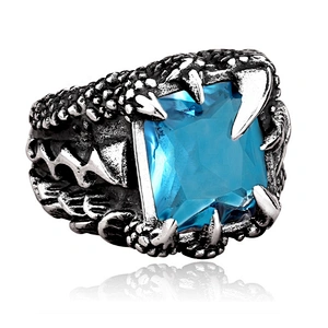 3D computer silver custom design wolf ring