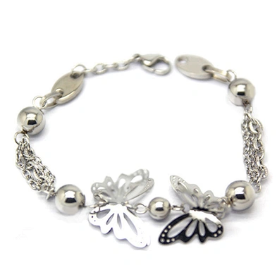 Stainless steel butterfly chain jewelry fashion bracelet