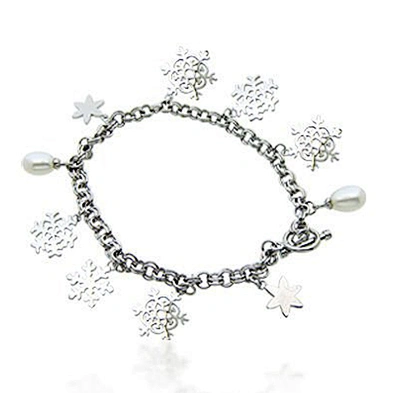 Christmas wholesale silver flower macrame bracelet patterns