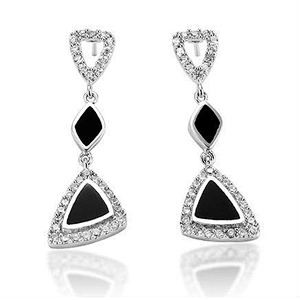 Art genuine austrian crystal earrings geometric jewelry
