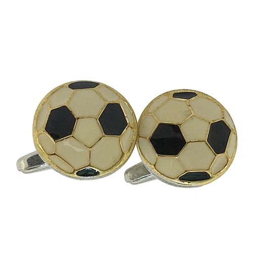 Custom design men's football part cufflink