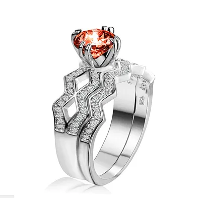 Pure 5925 silver diamond cock ring wedding engagement