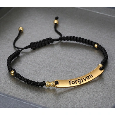 Nice gift gold forgiven carved bespoke handmade diy bracelet