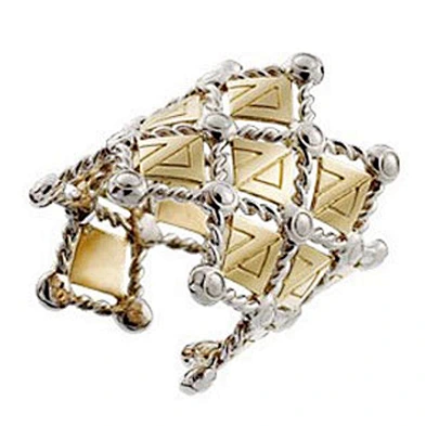 Fashion silver triangle design gold bangle bracelets