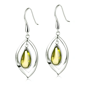 Fashion custom design silver crystal stone eye earrings drop for women