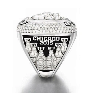 Stanley Cup Chicago Blackhawks Zircon Signet Ring