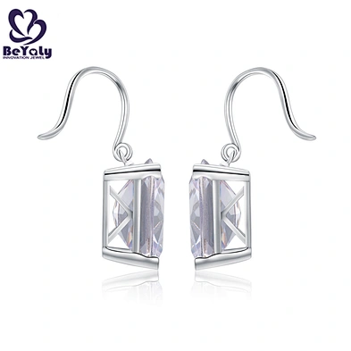 New model ladies silver fashion earings for women 2019