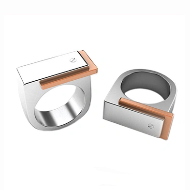 Shiny polished best price blank men's titanium rings