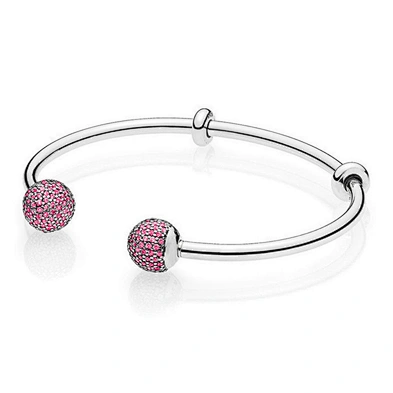 Fashion silver chain artificial diamond ball bracelet