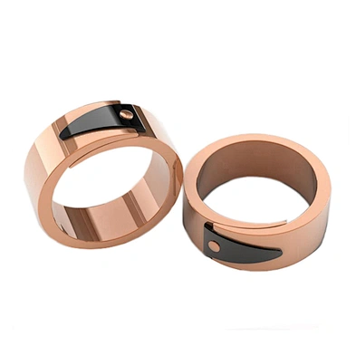 Stainless steel cheap simple silicone wedding ring