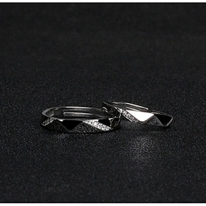 Plain new model wedding gay boy ring 925 sterling silver