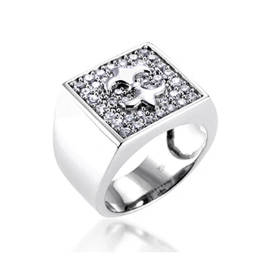 Grand unisex fashion cz set ring japan silver jewelry