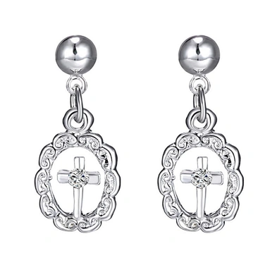 Fine 4 Pieces Big Costume Alloy Stainless Steel Cross Jewelry Set