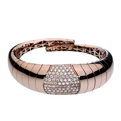Micro pave stretch bracelet tube with natural stone