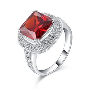 High end cubic zircon silver low cost engagement rings
