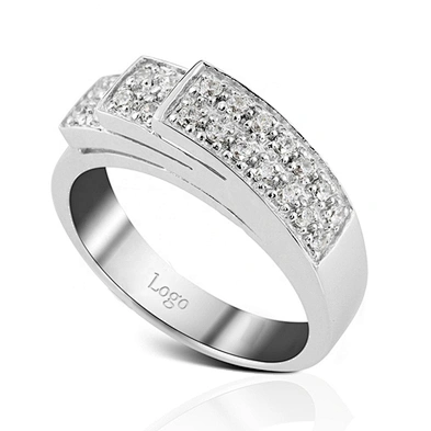 Shiny women aaaaa cz jewelry, white gold cz ring 925