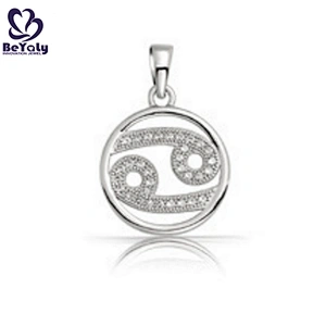 Wholesale 925 sterling silver jewelry zodiac sign cancer pendant