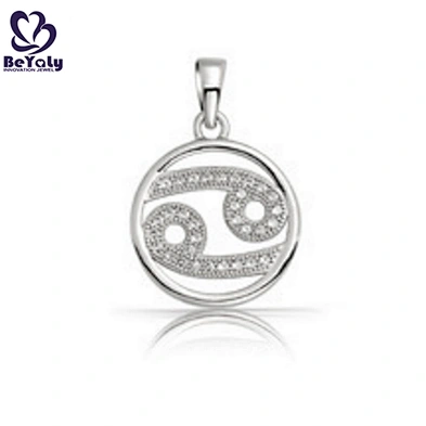 Wholesale 925 sterling silver jewelry zodiac sign cancer pendant
