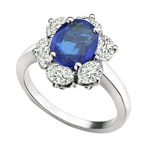 Cheap blue stone silver fashion jewelry wholesale