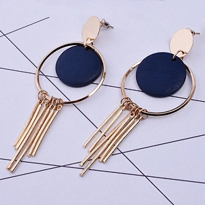 Fashion Cheap Geometric Design Gold Plated Jewelry Minimalist Earrings