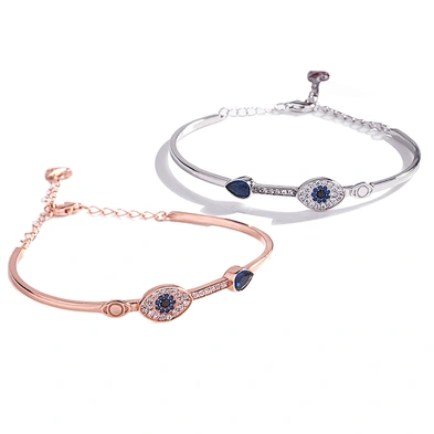 S925 sterling silver devil's eye bracelet lady's blue eye bracelet