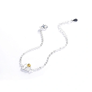 Fashion Women Custom 925 Sterling Silver Jewelry Charm Bracelet