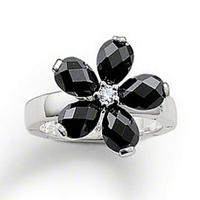 Men 925 sterling silver ring with ca stone, black tourmaline ring