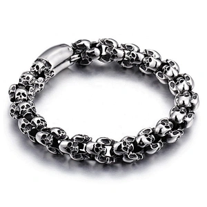 Wholesale cheap silver black european bead bracelet