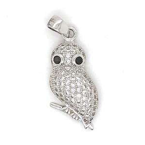 Wholesale Sterling Silver Cardin Birds Charm Pendant Necklace, Fashion Jewelry Bird Locket Necklace