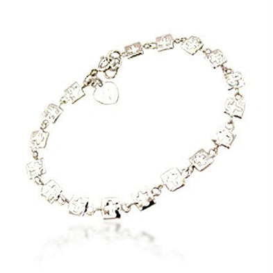 Beaded A Dog Red Mens Leather Wave 925 Sterling Silver Made In Italy Gift Bracelet Mala With Cross