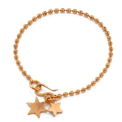 Polished for female star drop silver material gold nail bracelet