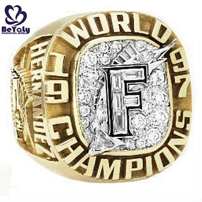 Gold plated enamel multi stone zircon ring for men