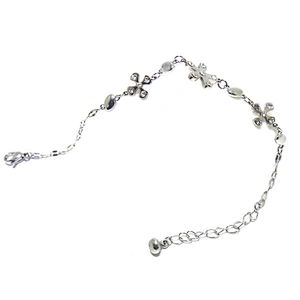 Custom Cross 18K Gold Plated Religion Jewelry Chain Link Bracelet