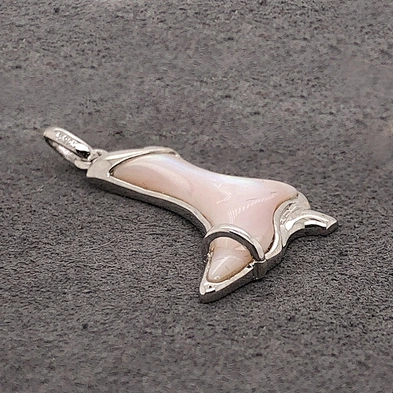 Lady'S Favor Party Collocation Mild Pink Shell High Heel Boots Silver Charm Pendant