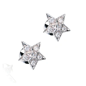 Star in star stone wholesale 925 silver ear piercing studs