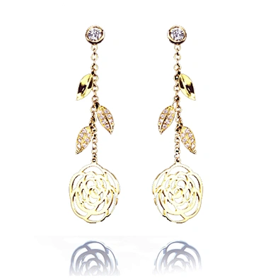 Korean jewellery small gold earring design for girl