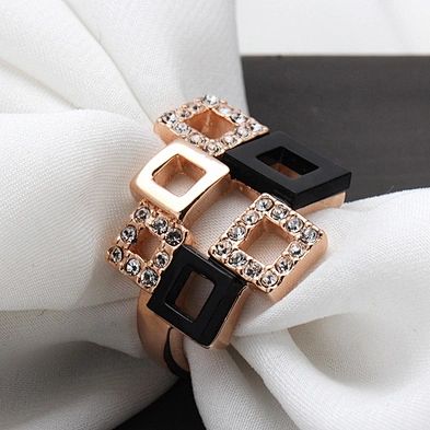 Fashion scattered cz royal gold ring designs for men