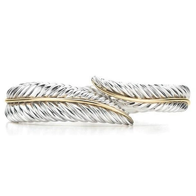 925 silver latest leaf design palm cuff bangle