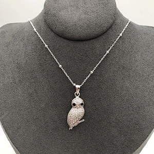 Wholesale Sterling Silver Cardin Birds Charm Pendant Necklace, Fashion Jewelry Bird Locket Necklace