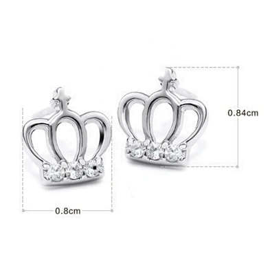 Online Wholesaler Handmade Party 5925 Italy Silver Jewelry Crown Earring