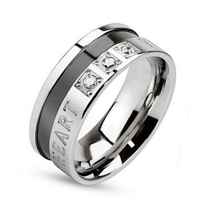 Brand jewelry stainless steel wedding ring for women