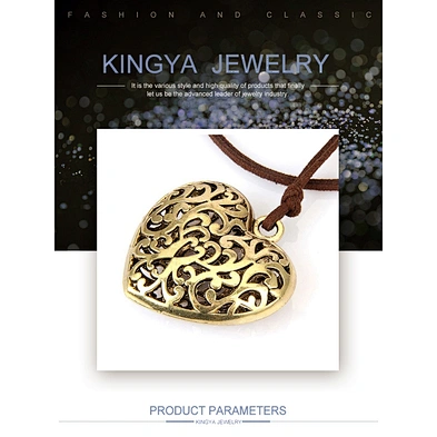 Engraved heart shaped photo frame locket charm aromatherapy necklace pendant