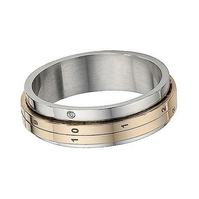 Cheap men's measuring rotatable cool stainless steel rings