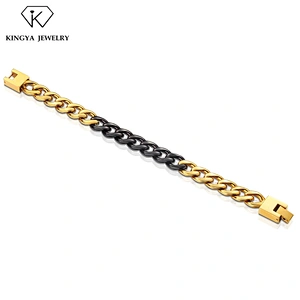 Manufacturer China Men Gold Plated Designer Chain Jewelry Bracelet